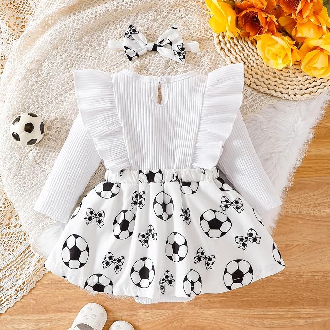 Chichoo Baby Girl Clothes Infant Fall Winter Outfits Newborn Long Sleeve Romper - Image 6