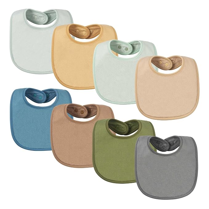 Tiny Twinkle 8 Pack Baby Bibs for Drooling and Teething – Waterproof & by TinyTwinkle