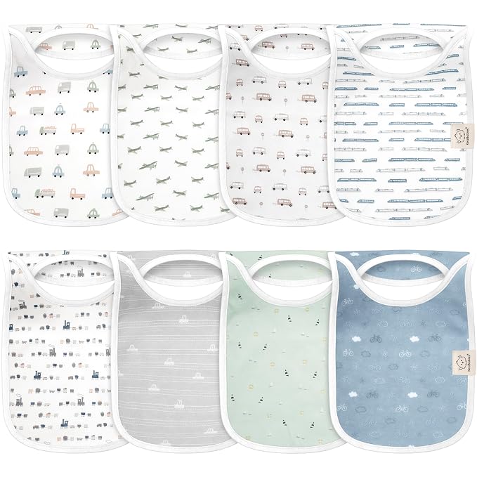 8-Pack Baby Bibs for Boys, Girls by KeaBabies