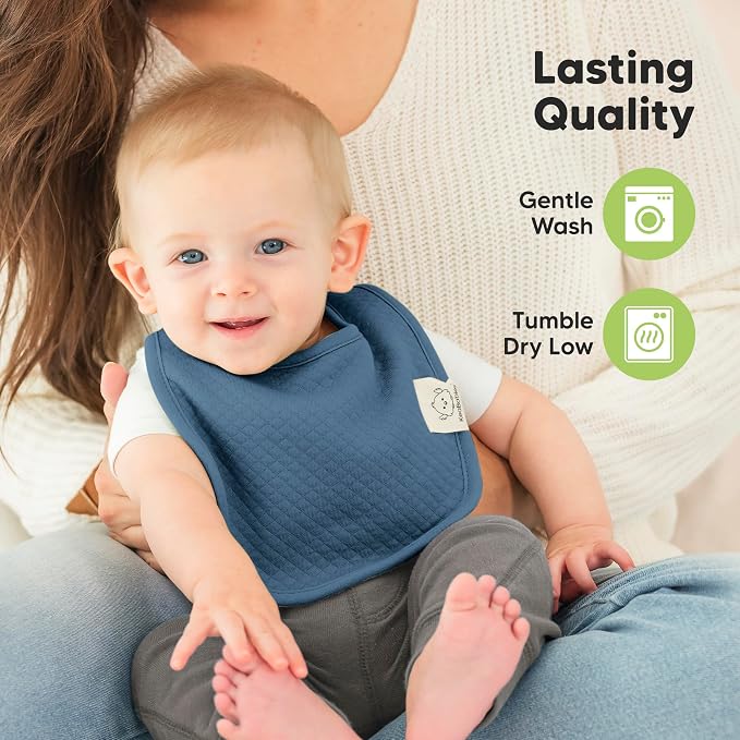 KeaBabies 8-Pack Organic Baby Bibs - Image 8
