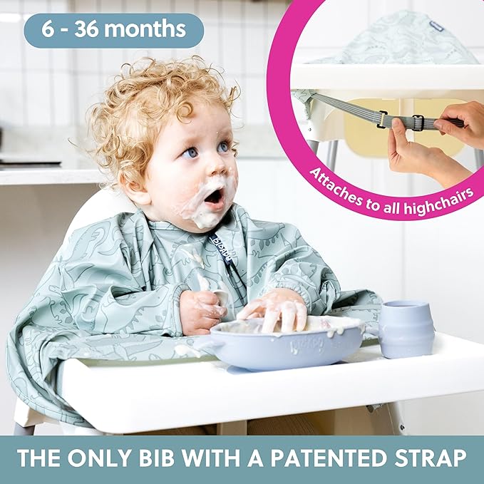 BIBaDO - Long Sleeve Baby Bibs - Babies & Toddlers 6-36 Months - Coverall Baby - Image 2