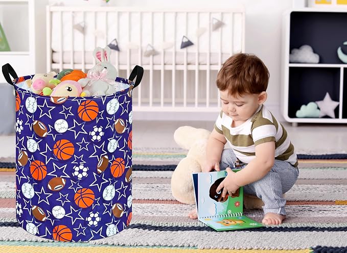 Round Laundry Hamper Storage Basket Laundry Organizer Hamper Storage Bins - Image 6