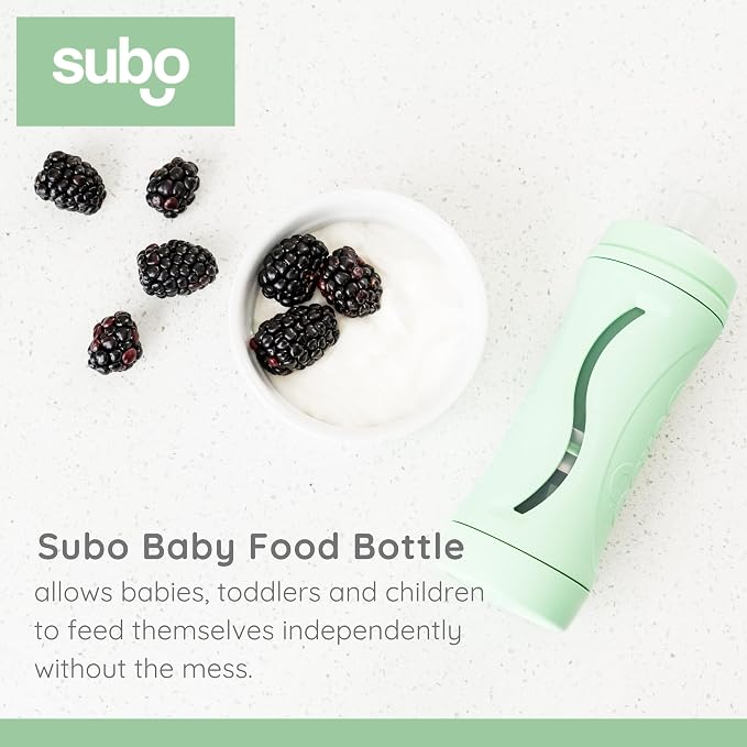 Subo Baby Food Bottle | No Mess Baby Toddler Self Feeder | Squeeze Free Design - Image 4