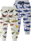 HUAER& Baby Boy's Jogger Pants Dinosaur Car Animal Print Drawstring Elastic by HUAER
