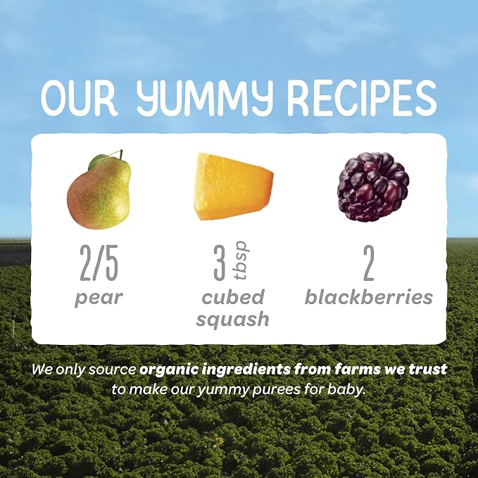Happy Baby Organics Stage 2 Baby Food Pouches, Gluten Free, Vegan & Healthy - Image 4