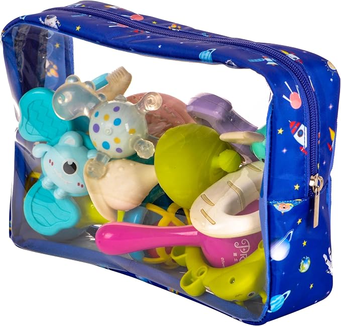 TSA Approved 5-Piece Diaper Bag Organizer Pouch Set Clear Waterproof TPU Kids - Image 6