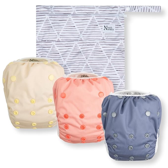Nora's Nursery Reusable Swim Diapers and Wet Bag by NorasNursery