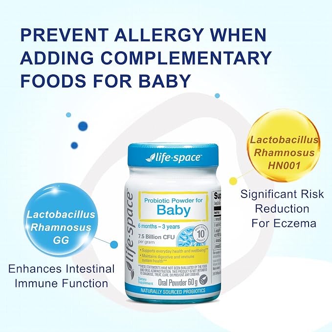 Life-Space 60 Grams, for 0-36 Month Baby, 7.5 Billion CFU & Multi Strain - Image 3