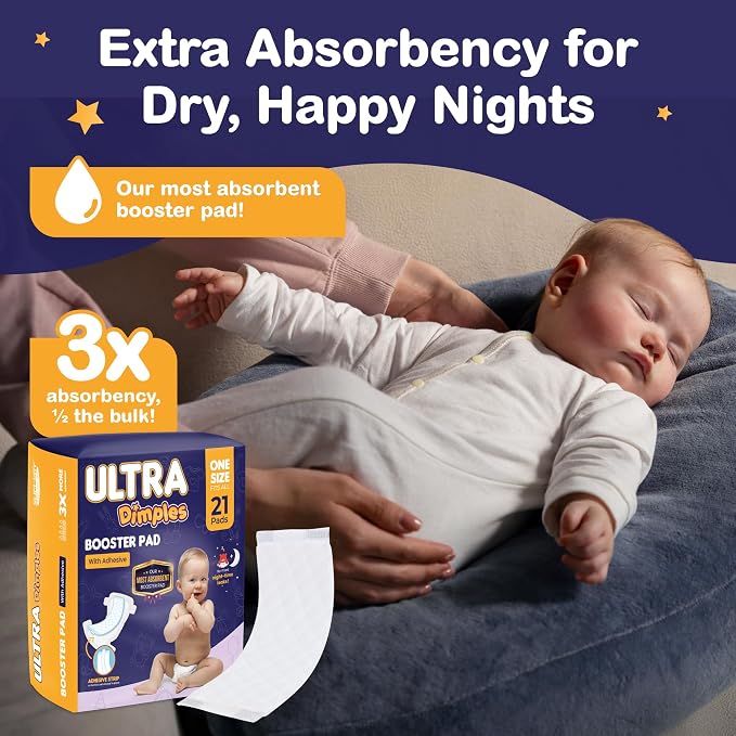Inspire Ultra Dimples Diaper Booster Pads | Our Most Absorbent Diaper Inserts - Image 3