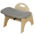 11'H Montessori Low Feeding Chair, Toddler Wooden Stackable Chair by RRIGoods