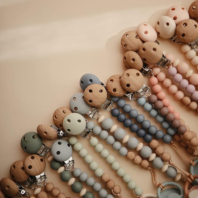 mushie 100% Silicone Baby Pacifier Clip BPA Free | Eva - Image 7