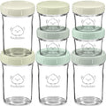 KeaBabies 4pk 8oz & 4pk 4oz Glass Baby Food Containers by KeaBabies