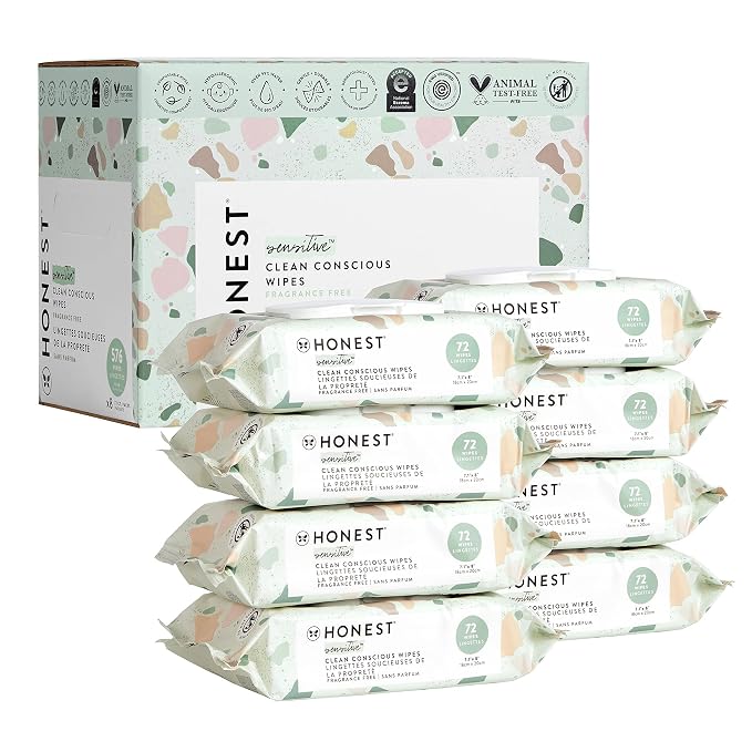 The Honest Company Clean Conscious Multi-Use Wipes, Unscented Hypoallergenic by TheHonestCompany