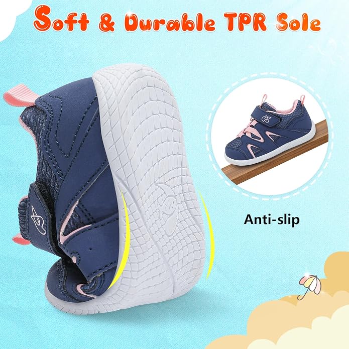 LeIsfIt Baby Shoes Boys Girls First Walking Shoes Non-Slip Toddler Breathable - Image 5