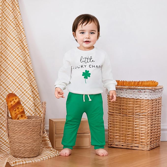 Kupretty Toddler Baby Boy Fall Winter Clothes Color Block Long Sleeve - Image 3