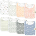 KeaBabies 8-Pack Organic Baby Bibs by KeaBabies