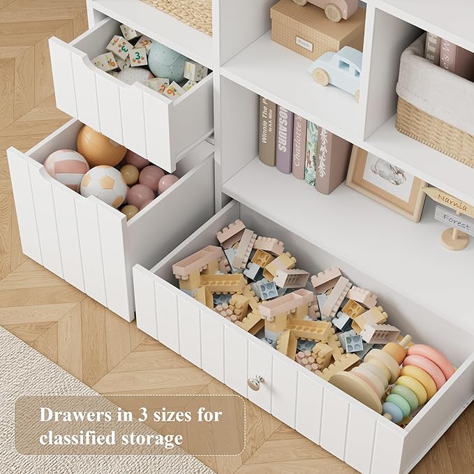 HORSTORS 48"W Kids Toy Storage Organizer, Large Toy Storage Chest - Image 4