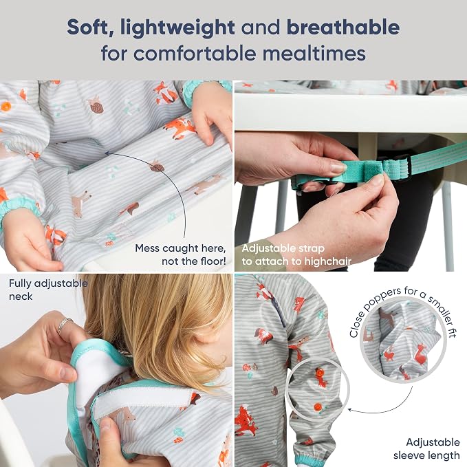 BIBaDO - Long Sleeve Baby Bibs - Babies & Toddlers 6-36 Months - Coverall Baby - Image 3