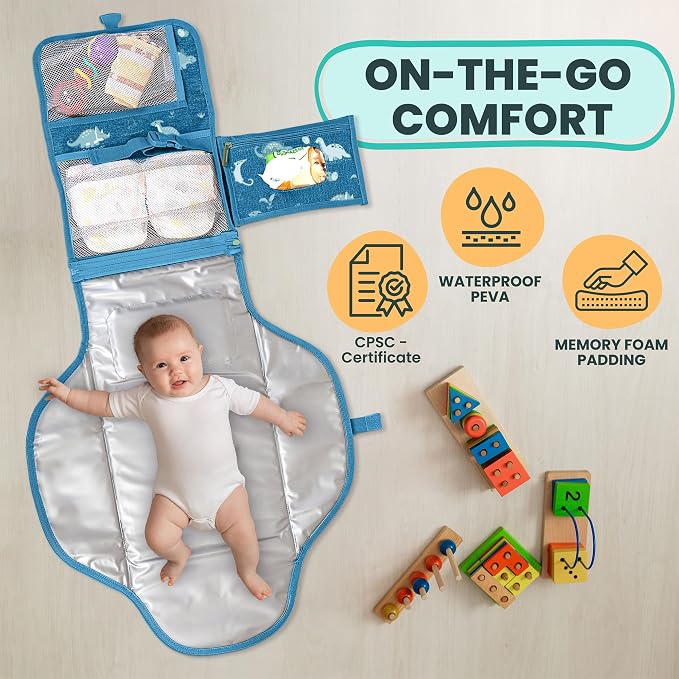 Portable Changing Pad for Baby, Travel Diaper Changing Pad for Newborn - Image 4