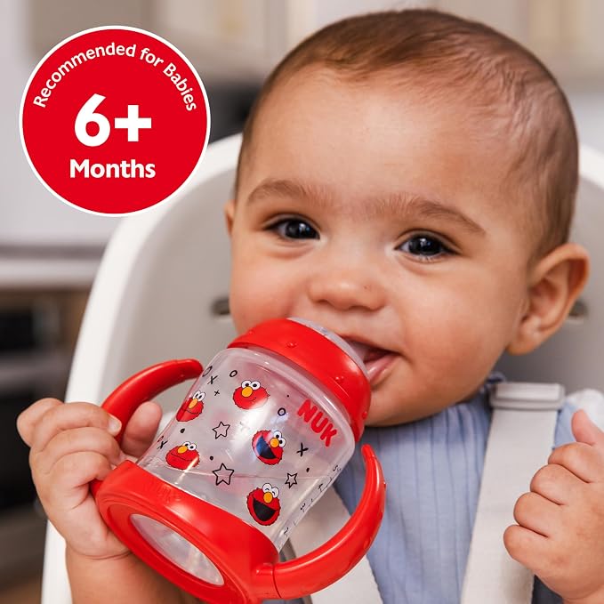 NUK Learner Cup, Sesame Street, Elmo and Cookie Monster – Soft Spout, Easy-Grip - Image 5