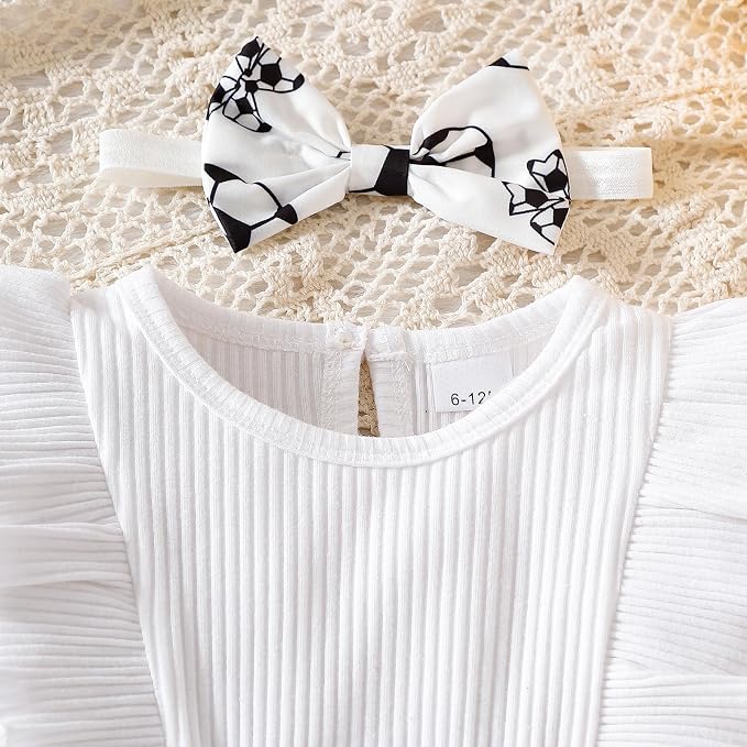 Chichoo Baby Girl Clothes Infant Fall Winter Outfits Newborn Long Sleeve Romper - Image 5