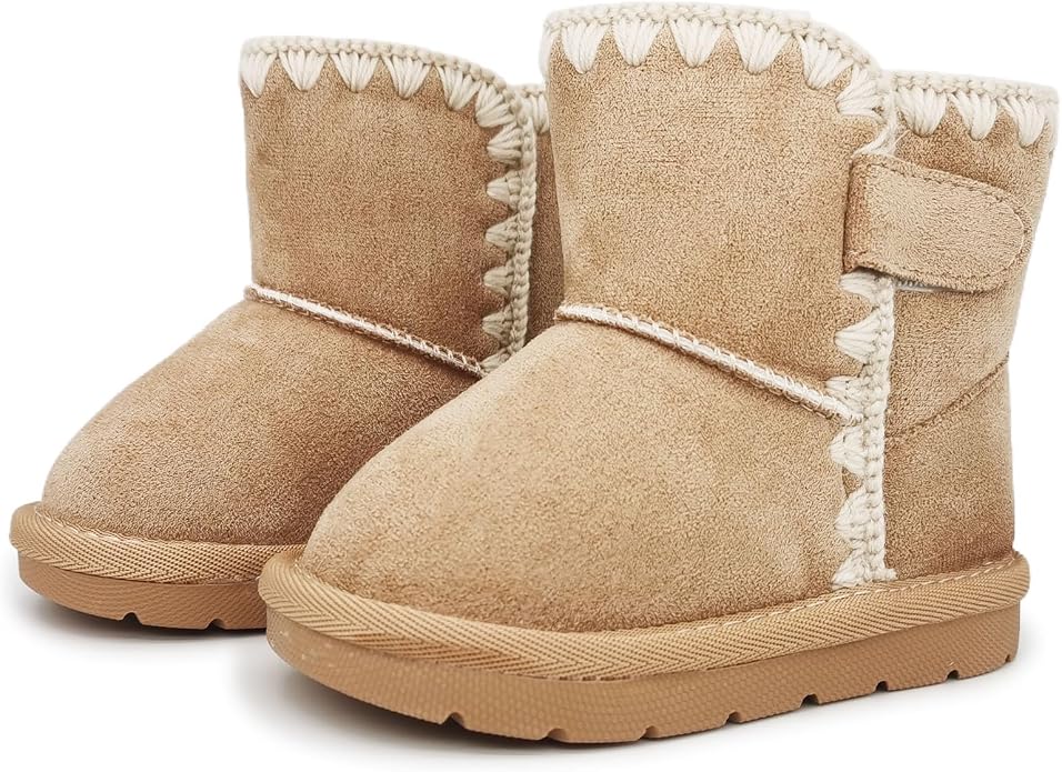 Baby Boots Winter Snow Booties Infant Boys Girls Outdoor Warm Shoes by iSusuJo