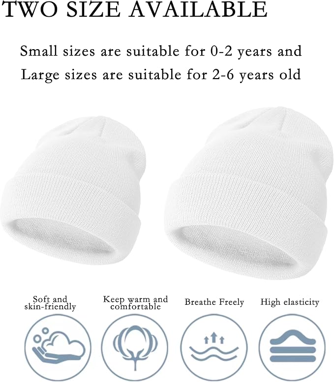 ENBAOHUI Baby Beanie Hat Newborn Winter Warm Knit Hat Kids Soft Beanie Cap Boys - Image 3