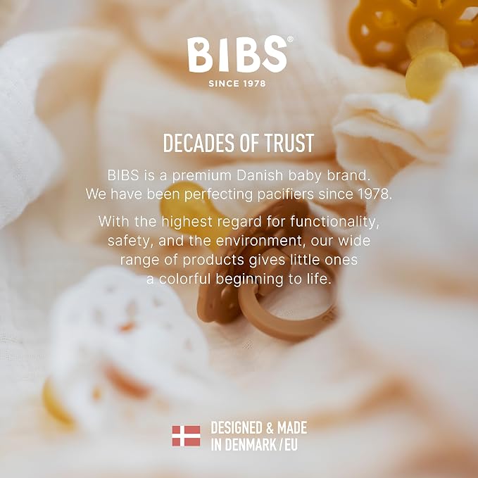 Bibs Pacifiers 6-18 Months | Boheme Collection 2-Pack | BPA-Free Round Nipple | - Image 6