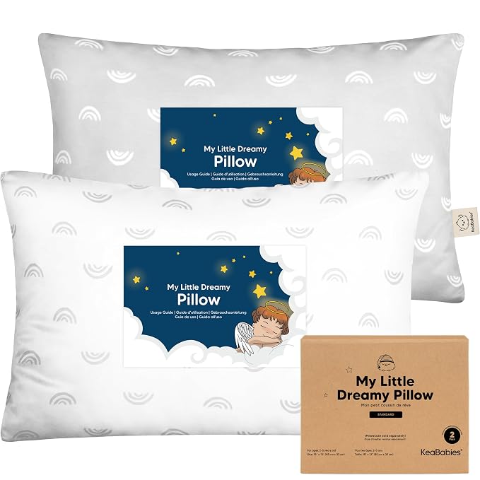 KeaBabies 2-Pack Toddler Pillow 13x18 by KeaBabies