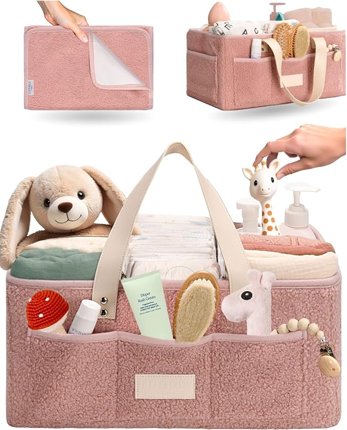 Baby Diaper Caddy Organizer by Toodly