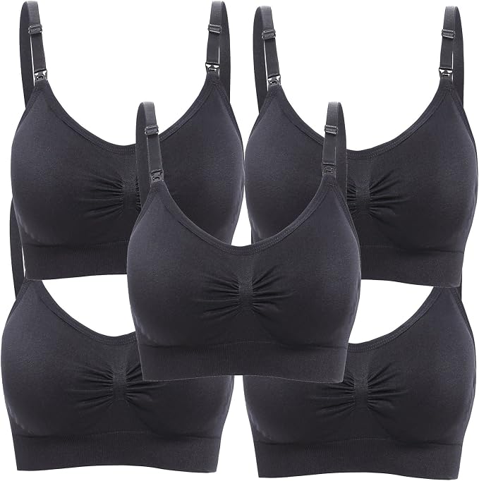 Lataly Womens Seamless Nursing Bra Sleeping Maternity Bralette - Image 3