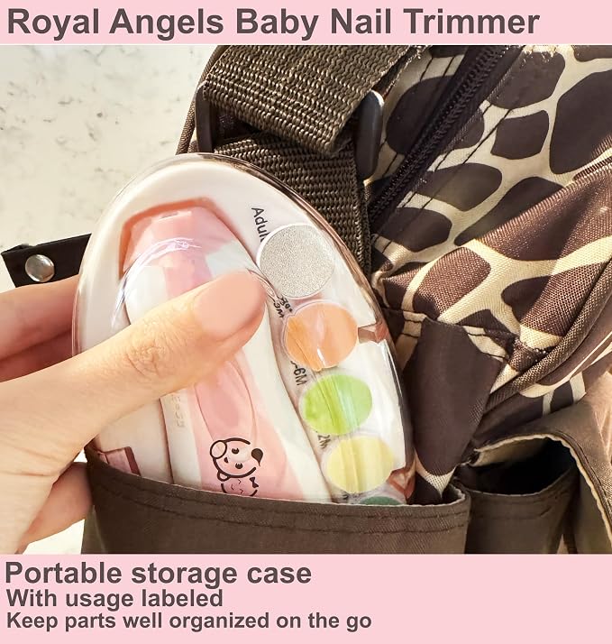 Baby Nail Trimmer 21 in 1, Usage Labeled Case & 13 Extra Replacement Tools - Image 7