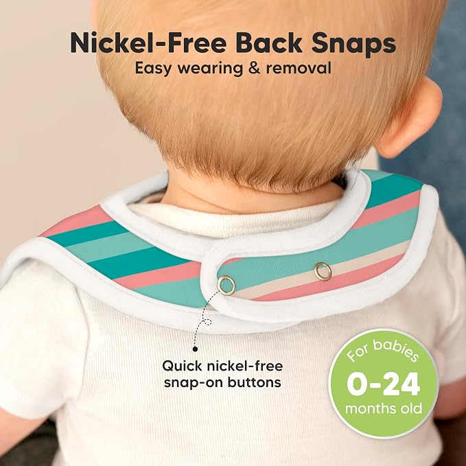 KeaBabies 8-Pack Organic Baby Bibs - Image 6