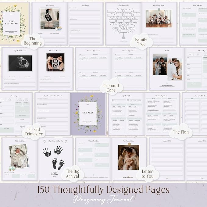Lanpn My Pregnancy Journal Memory Book - Image 6