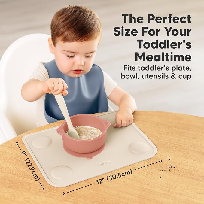 KeaBabies 2-Pack Silicone Placemats - Image 3