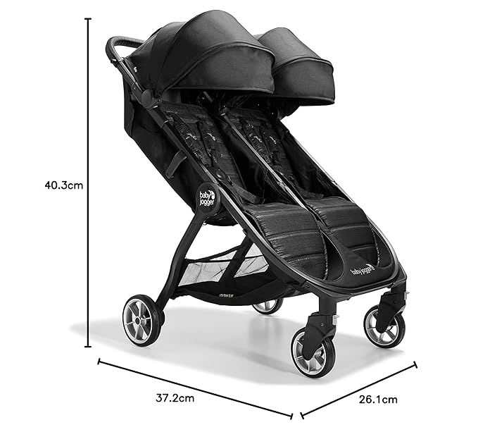 Baby Jogger City Tour 2 Double Stroller Compact & Sleek Twin Design - Image 17