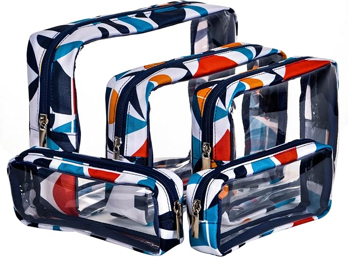 TSA Approved 5-Piece Diaper Bag Organizer Pouch Set Clear Waterproof TPU Kids - Image 5