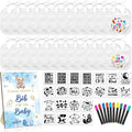 Newwiee 55 Pcs White Bibs for Baby Decorating Design a Bib Decorate Plain by Newwiee