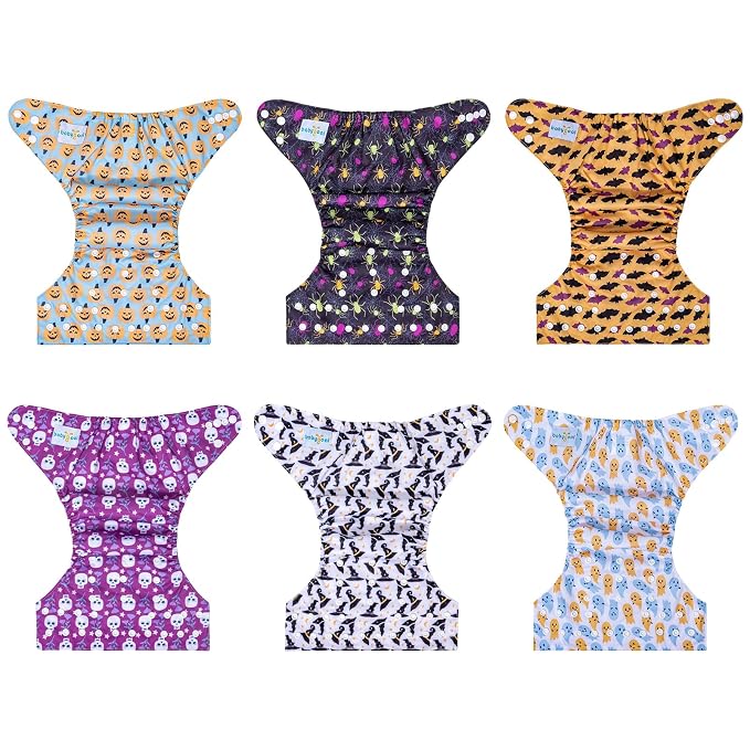 Babygoal Halloween Cloth Diapers 6 Pack - Image 3
