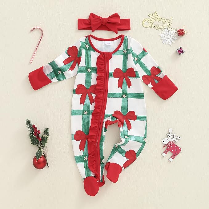 CIYCUIT Baby Girls Cactus Footies Newborn Zip Up Onesie Romper - Image 6