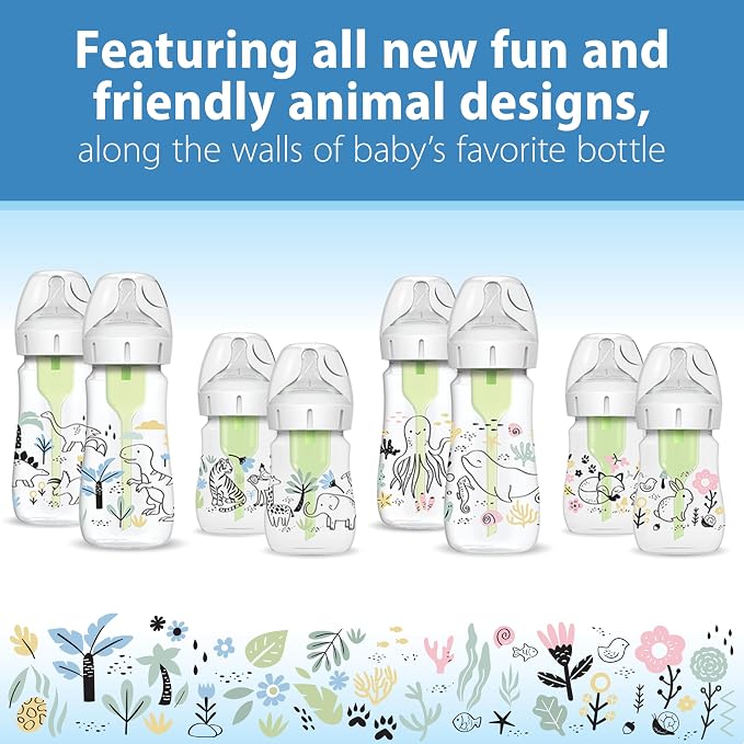 Dr. Brown’s Natural Flow® Anti-Colic Options+™ Wide-Neck Baby Bottle Designer - Image 5