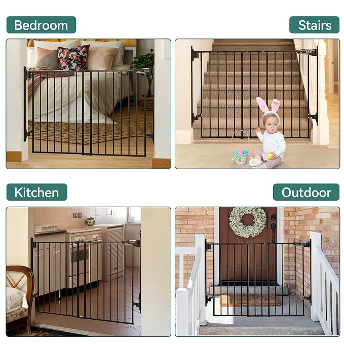 Babelio 27-45" No Bottom Bar Baby/Dog Gate - Image 5