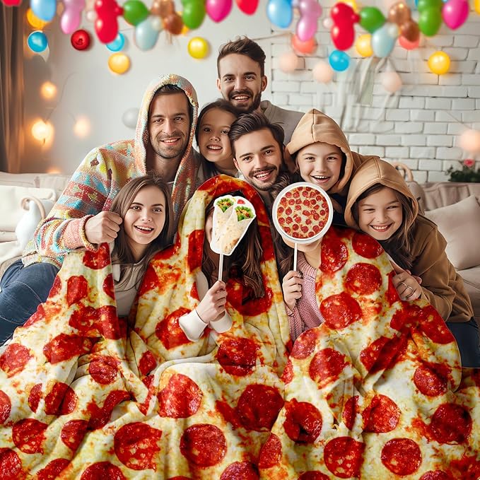 Lhedon Gifts for Men Pizza Blanket Adult Size 71 Inch, Graduation Gifts for Men - Image 7