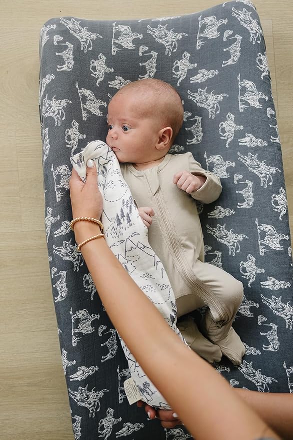 Mebie Baby Burp Cloths, Muslin Burp Cloth Set - Image 6