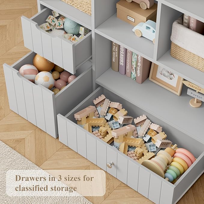 HORSTORS 48" W Kids Toy Storage Organizer, Large Toy Storage Chest - Image 5