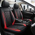 Pariitadin Leather Car Seat Covers Full Pair, Waterproof Faux Leather Seat by Pariitadin