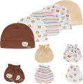 Baby Hat and Mittens Set Newborn Baby Hats Caps by MAMIMAKA