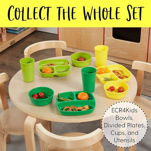 ECR4Kids My First Meal Pal Drinking Cups, Kids Plastic Tableware, Stackable and - Image 6