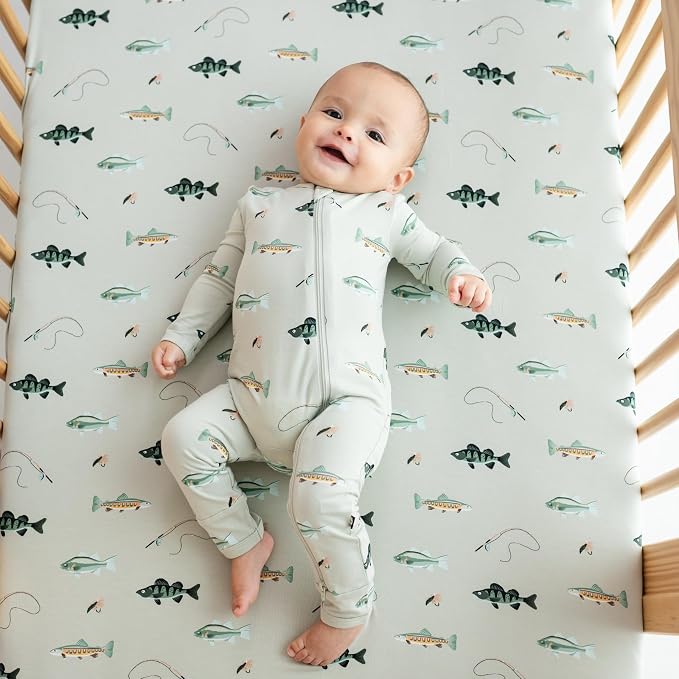 KYTE BABY Unisex Rayon Made From Bamboo Zippered Rompers 0-24 Months - Image 2