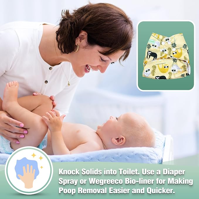 wegreeco Cloth Diapers 6 Pack - Image 5